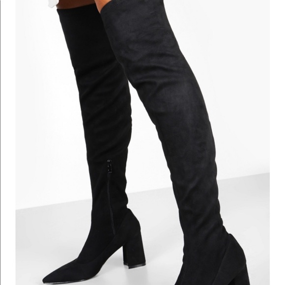 boohoo over the knee boots